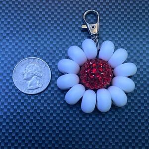 Handcrafted Flower Beaded Keychain Add On.